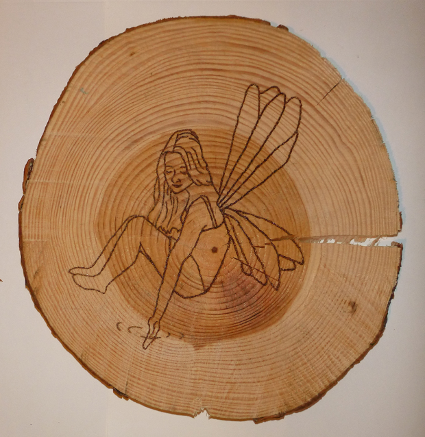 Fairy (on wood)