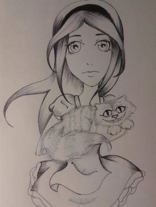 Alice n Cheshire Sketch
