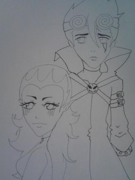 Wuya x Jack Spicer Line Art