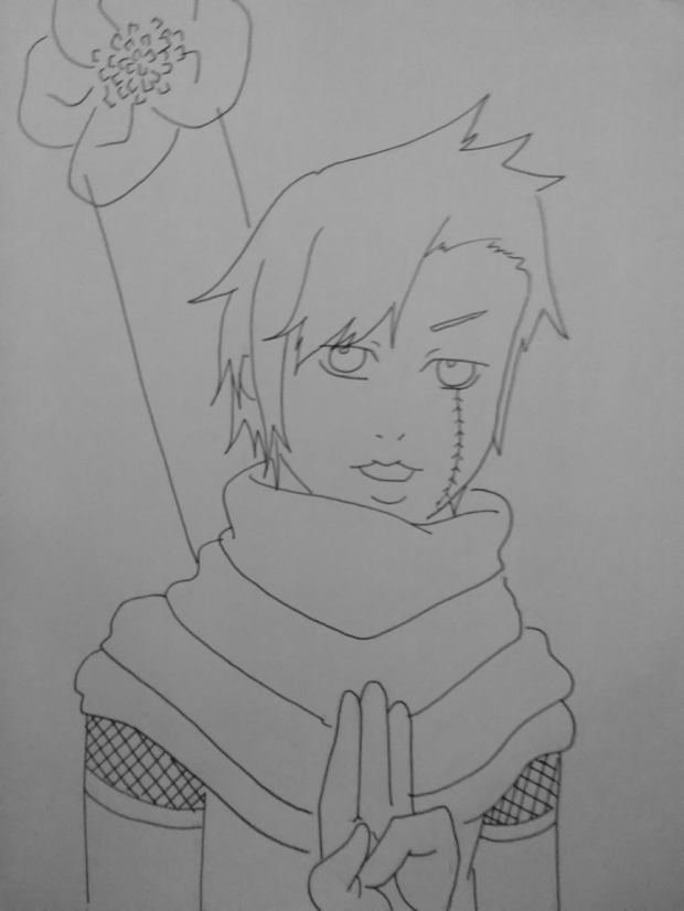 yagura line art