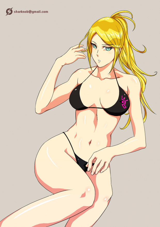samus aran black bikini
