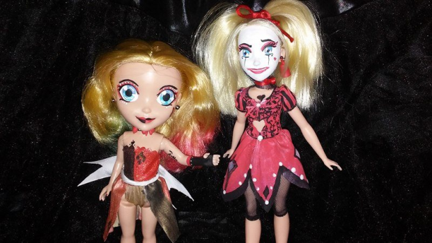 Repainted Harley dolls