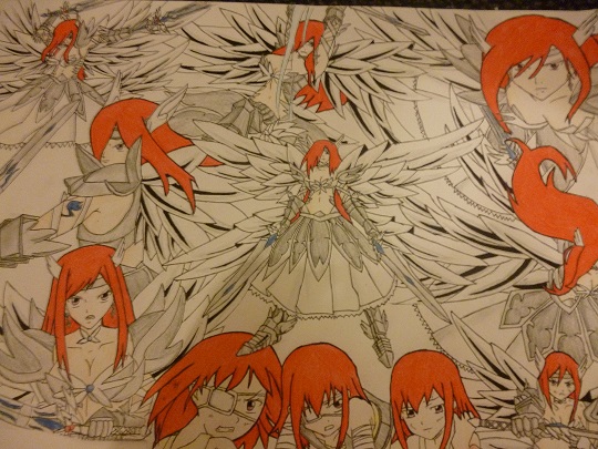 Erza Heaven's wheel montage