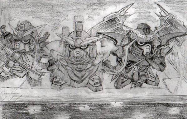 Sandrock,deathscythe And Heavyarms