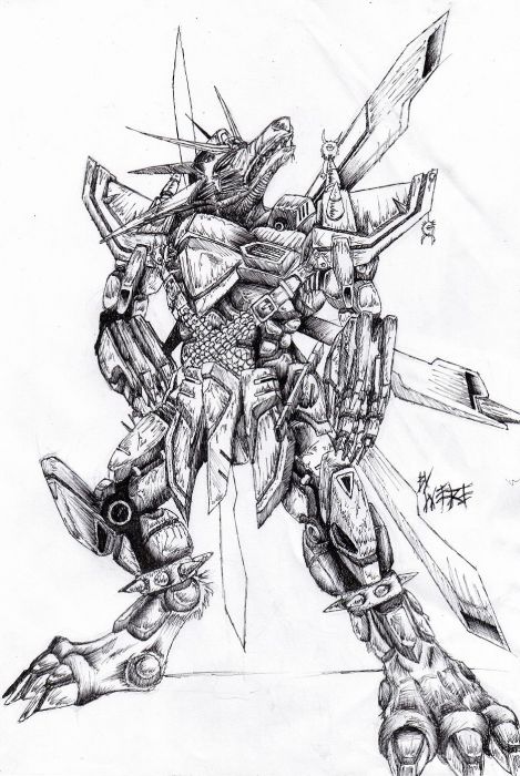 God Gundam / Weregarurumon