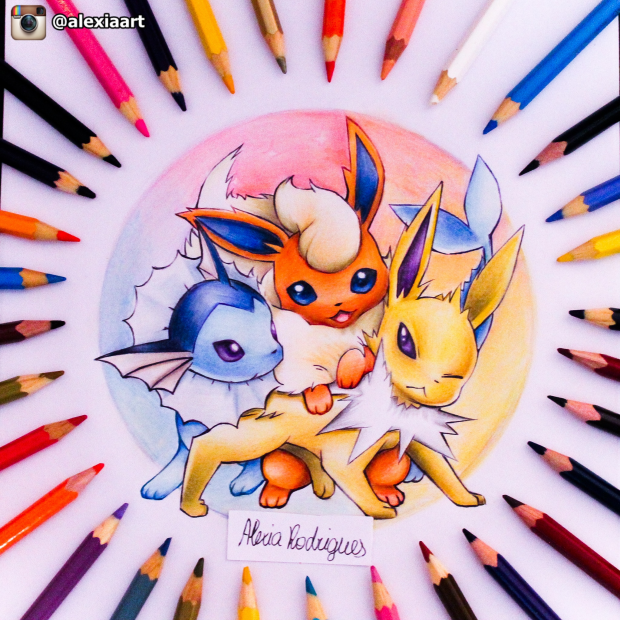 Vaporeon , Flareon and Jolteon - Pokemon