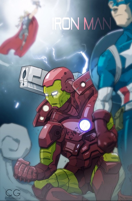Iron man prepares for battle