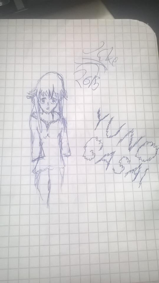 Yuno Gasai from Mirai Nikki