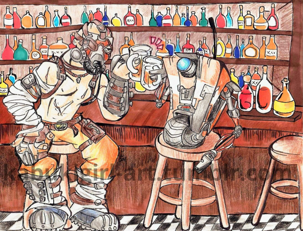 Commission: Claptrap and Krieg