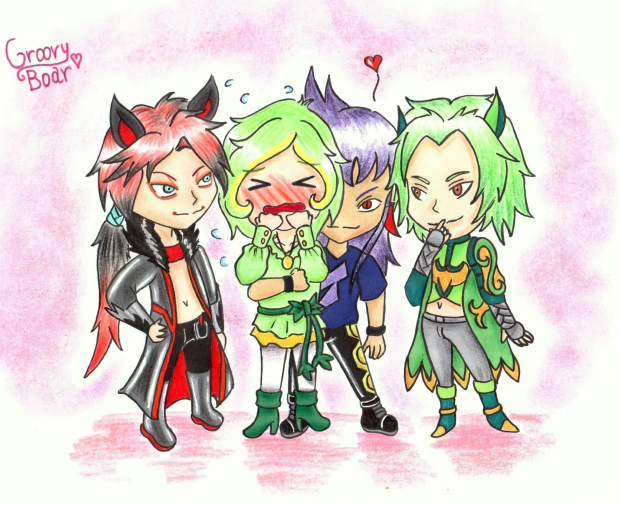 Whoa! A horde of sexy men appeared!