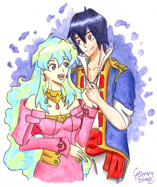 Art trade: Simon and Nia