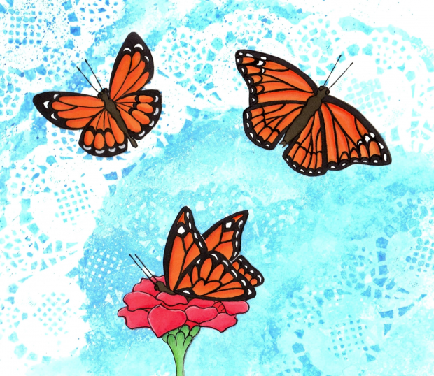 Butterflies, sky 'n' stuff