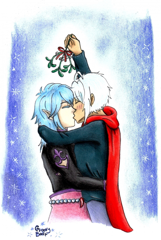 Under the mistletoe