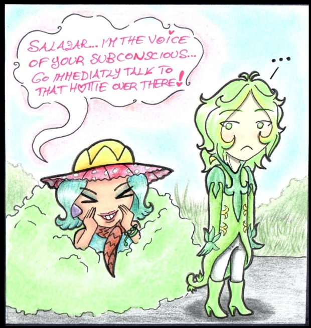 Chibi Salazar and Cynosaura ^^