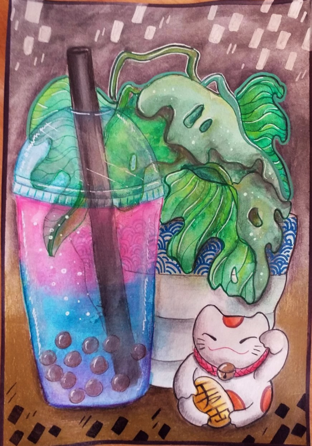 Aesthetic stuff drawn together but is a mess