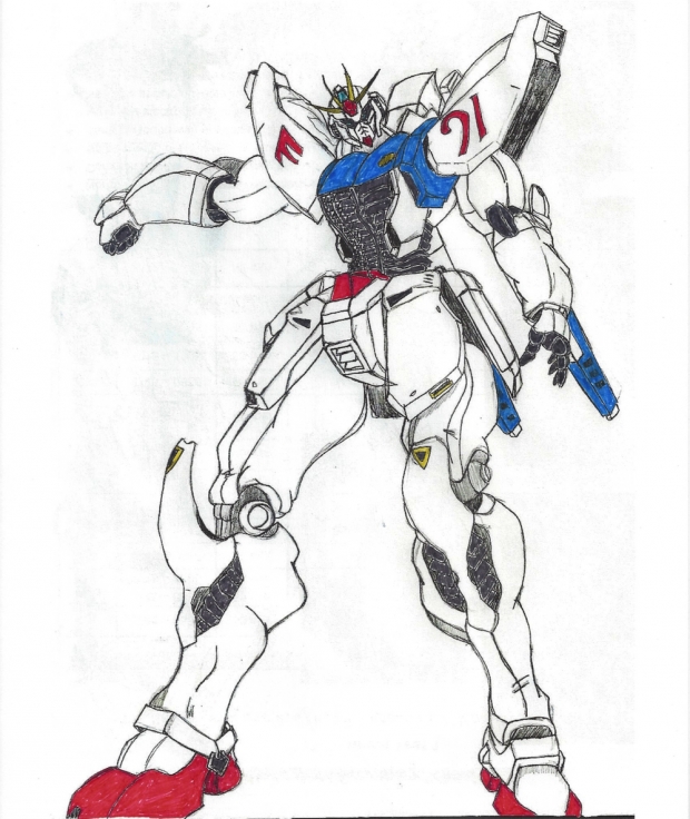 Gundam F-91 Obari colored