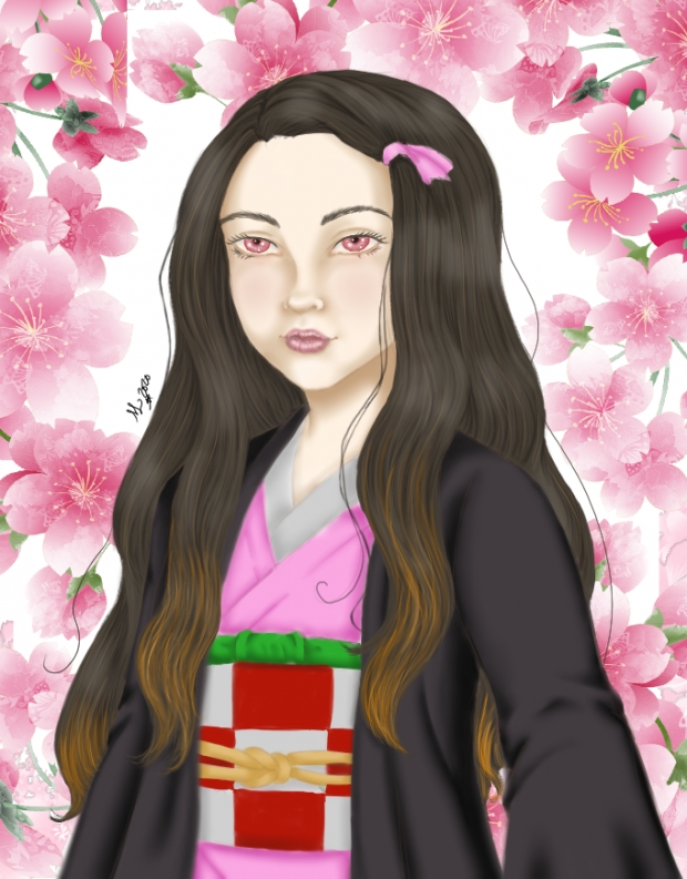 Semi-realistic Nezuko