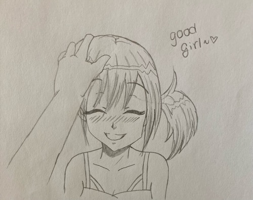 Head pats for a good girl