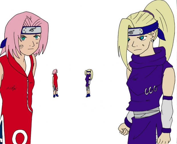 Ino&sakura(color Photoshop)