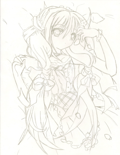 A Maid W/ Strawberries (unfinished)