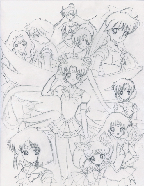 Sailor Moon Outline