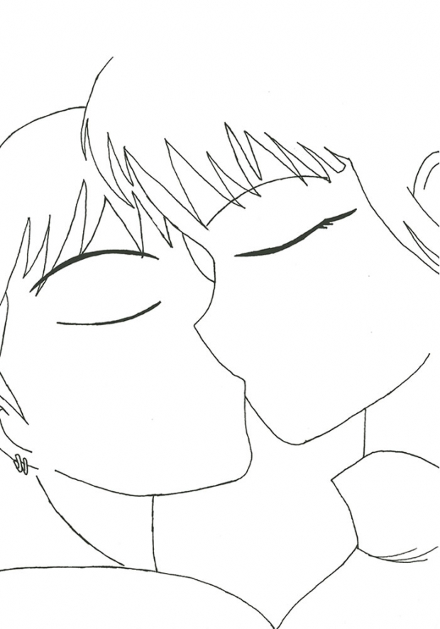 Miroku And Sango Kissing