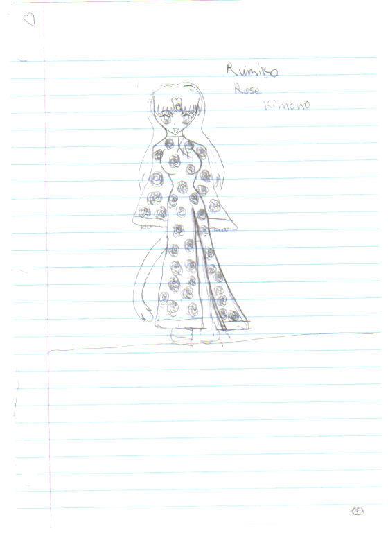 Rumiko's Rose Kimono
