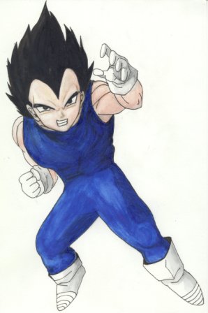 Vegeta In Watercolor
