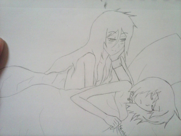 Saria and Alesana lineart