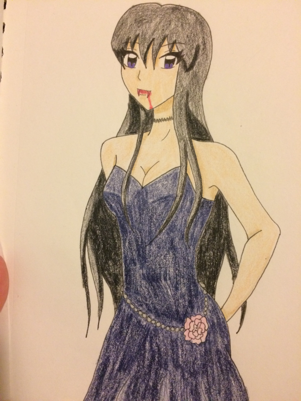 October Art Trade: Halloween Vampire Amara