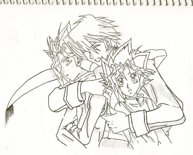 Jou, Yami And Yugi