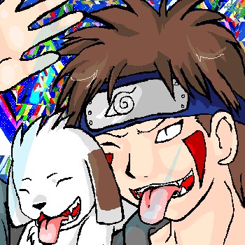 Kiba And Akamaru..