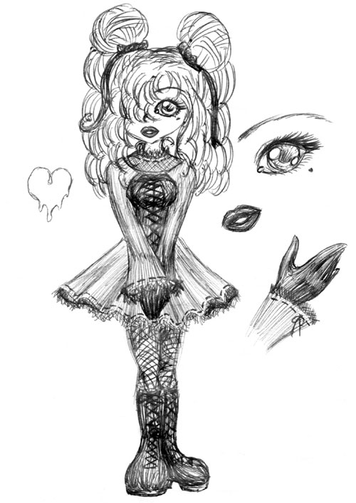 Gothic Girl Sketch