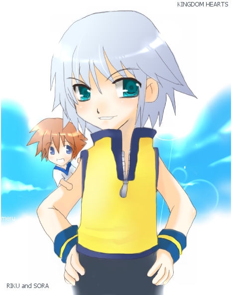 Kingdom Hearts- Lil Riku And Sora