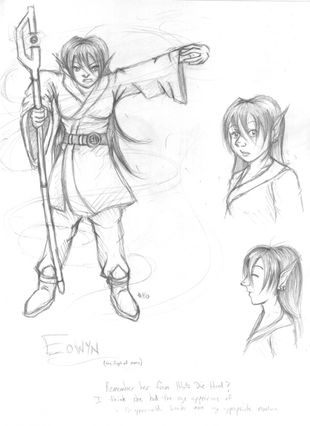 Birthday Sketch 1 - Eowyn