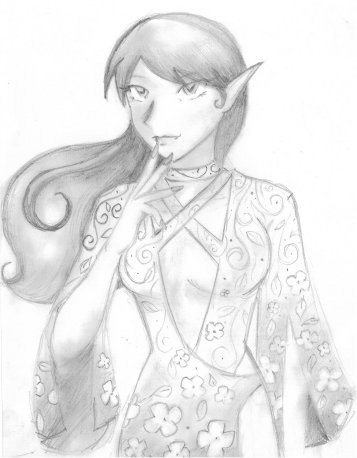 Elf In Flowery Dress