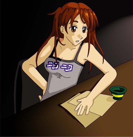 Nicole At Desk(colour)