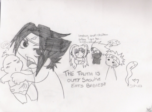 Sasuke Eats Babies!