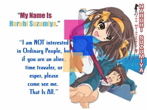 My Name Is Haruhi Suzumiya