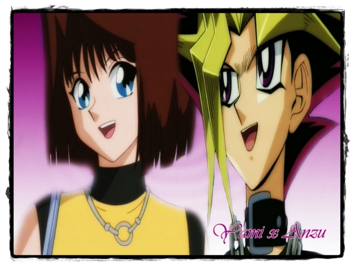 Yami x Anzu Purple DeskWall