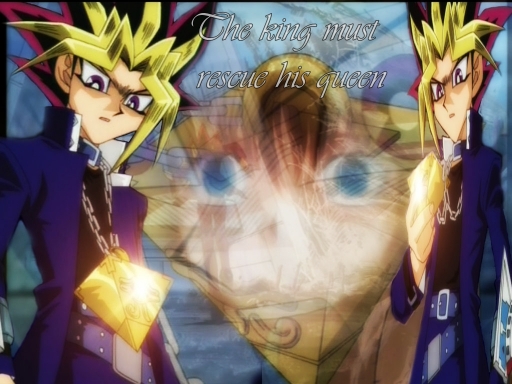 Yami x Anzu Rescue Wallpaper