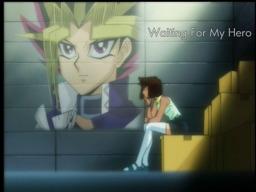 Yami x Anzu Waiting Wallpaper