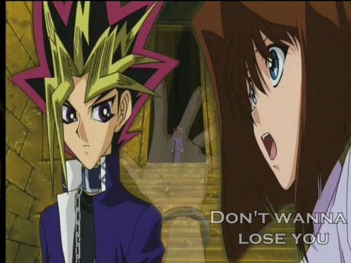 Yami x Anzu Don't Go Wallpaper