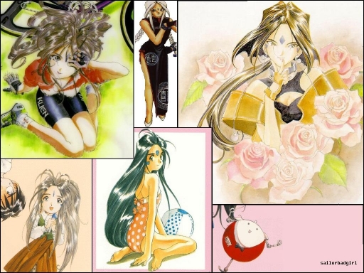 Four goddesses and a robot.