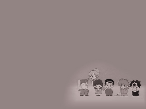 Yusuke, Kurama, Hiei, Botan, K