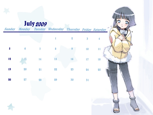 July Hinata Calendar
