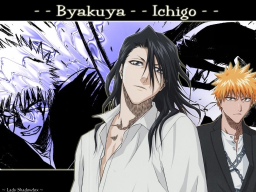 Byakuya And Ichigo by Lady Shadowfox