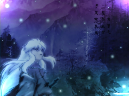 Inuyasha Beautiful Blues Purpl