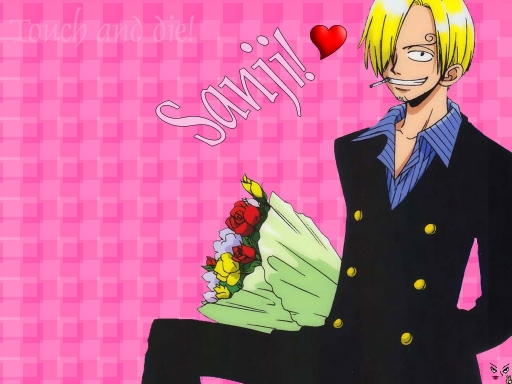 Sanji W/ Pink Background