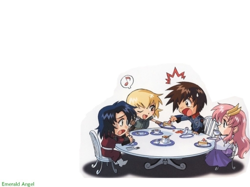 Athrun, Cagalli, Kira And Lacu
